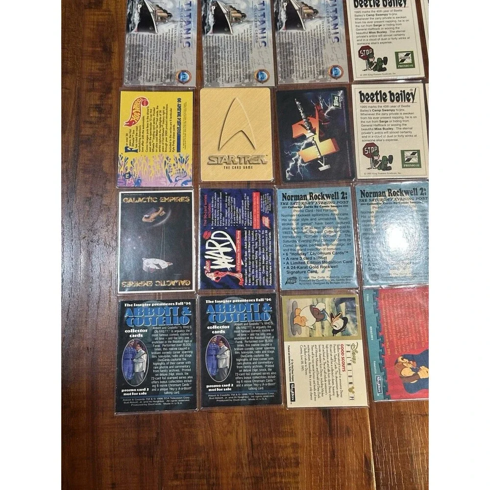 Lot of (25) Non-Sport Trading Promo Cards Coca-Cola, Titanic, Disney, Hot Wheels